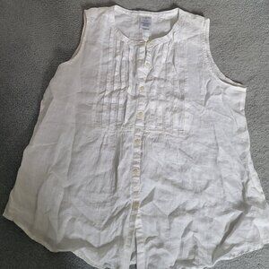 Lands'end linen blouse